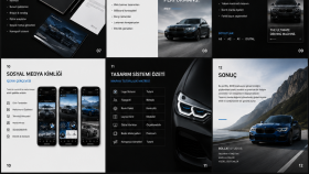 Bmw markasına ait bir afiş tasarımım