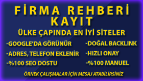 firma rehberi ekleme hizmeti veririm