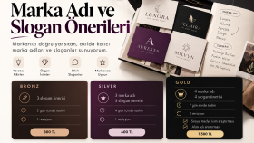 markanız için yaratıcı marka adı ve slogan bulurum