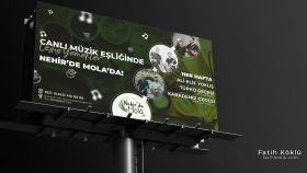 Nehirde Mola Outdoor Reklam Tasarımları