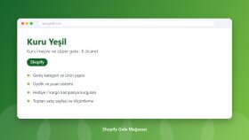 Kuru Yeşil – Shopify Gıda E-Ticaret Sitesi