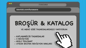 şirketiniz için broşür ve katalog yapıyorum