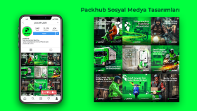 Packhub Sosyal Medya Tasarımları