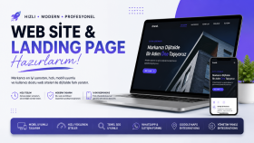 profesyonel ve hızlı web site hazırlarım 1 günde teslim