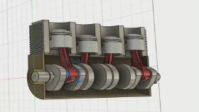3d Pistonlu Motor Montajı
