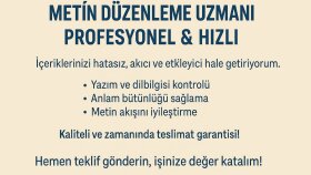 metinlerinizi kurallara uygun bir şekilde düzenliyorum