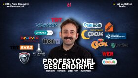 projelerinizi profesyonel bir şekilde seslendirebilirim