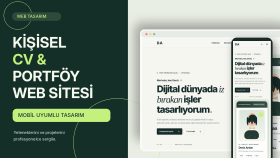 size özel modern cv ve kişisel portföy web sitesi yaparım