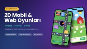 Android ve tarayıcı için eğlenceli 2D oyunlar yaparım