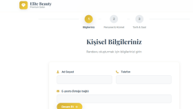 size bir randevu websitesi tasarlarım