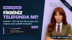 Flutter ile Android ve iOS mobil uygulama MVP geliştiririm