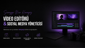 video editörlüğü ve sosyal medya yöneticiliği yapıyorum