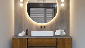 AHŞAP BANYO DOLABI TASARIMI