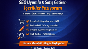 markanız için SEO uyumlu içerikler üreterek güçlendiririm