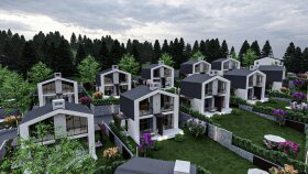 Modern Villa Sitesi Dış Cephe ve Peyzaj Tasarımı