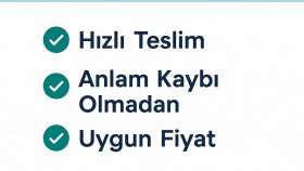 İngilizce-Türkçe  metinlerinizi profesyonelce çeviririm