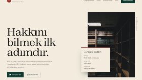 Hukuk Bürosu Web Sitesi - Konsept Tasarım