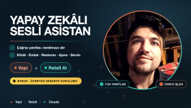 çağrı yanıtlayıp randevu alan sesli akıllı asistan kurarım