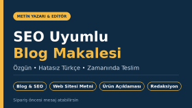 web siteniz/ blogunuz için SEO uyumlu içerik hazırlarım