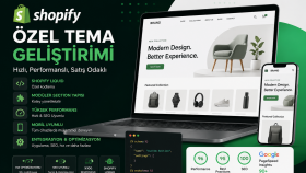 Shopify tema geliştiririm ve optimize ederim