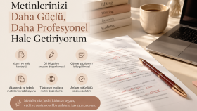 metinlerinizi düzenler ve profesyonel hale getiririm