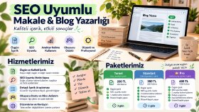 SEO uyumlu, özgün makale ve blog içerikleri yazarım