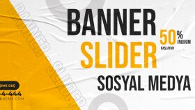 banner ve sosyal medya postlarınızı tasarlarım
