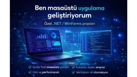 profesyonel masaüstü uygulama geliştiriyorum