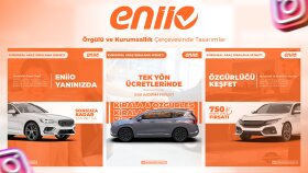 Eniio firması için yaptığımız sosyal medya tasarımı
