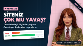 yavaş WordPress sitenizi hızlandırır, önce-sonra raporlarım