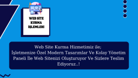 Web Site Kurulum Hizmetimiz..!
