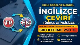 İngilizce - Türkçe çeviri yaparım
