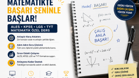 ALES KPSS TYT ve LGS matematiğinde yardımcı olurum