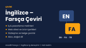 İngilizce - Farsça profesyonel çeviri yaparım