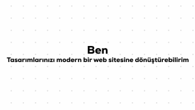 tasarımlarınızı modern bir web sitesine dönüştürebilirim
