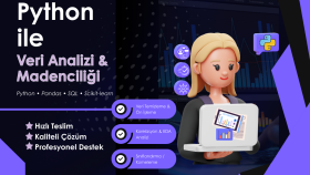 Python ile veri madenciliği ve analiz yaparım