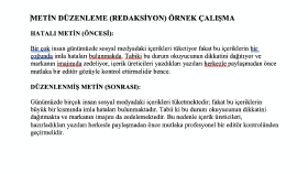 yazınızı imla ve akıcılık yönünden profesyonelce düzenlerim