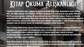 KİTAP OKUMA ALIŞKANLIĞI