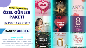 22 farklı özel günü tek bir pakette topladım