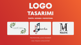 markanıza özgün ve revize edilebilir logolar tasarlarım