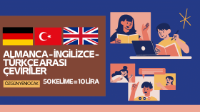 Almanca - İngilizce - Türkçe arası uygun çeviri yapıyorum