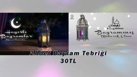 Ramazan Bayram Kandil gibi özel günler için iş örn