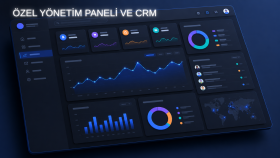 işletmenize özel yönetim paneli ve CRM geliştirebilirim