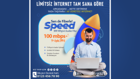 İnternet Sağlayıcı Sosyal Medya Post Tasarımı