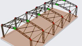 40x20 m çadır için çelik konstrüksiyon