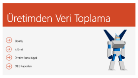 üretimden veri toplama uygulaması geliştirebilirim