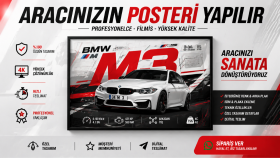 aracınız için poster tasarlıyorum