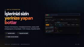 her türlü bot ve otomasyon yazılımı yaparım