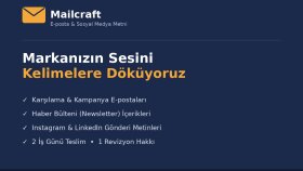 e-posta ve sosyal medya metinleri yazarım