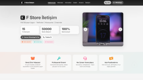 F-Store - Kurumsal telefoncu dinamik web sayfası